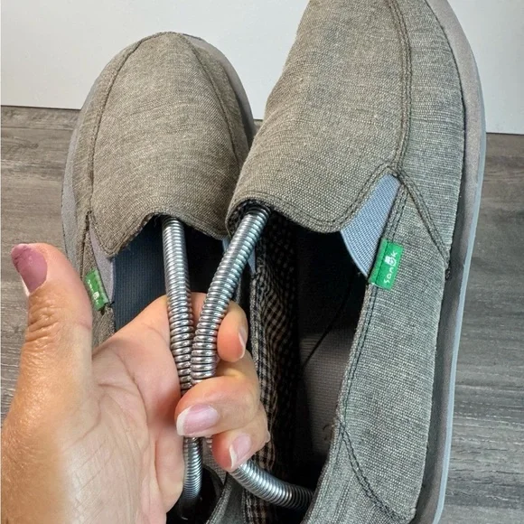 Sanuk Vagabond Men's Gray Loafers size 9 EUC - Picture 4 of 11